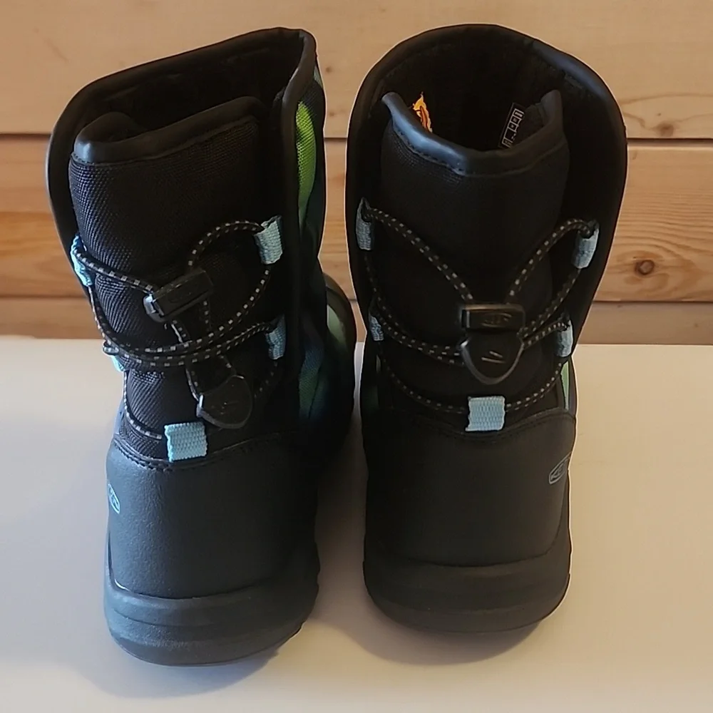 Kids KEEN Puffrider Waterproof Winter Boots Snow 12 Northern Lights